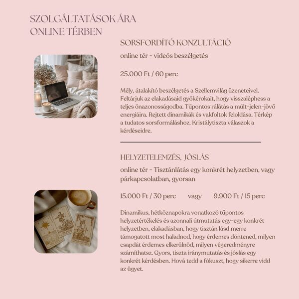 Online spirituális szolgáltatások